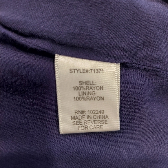 Skies Are Blue Navy Boho Embroidered Trim Shorts S - Picture 10 of 12